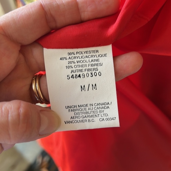 Season Collections Canada Wool Blend Oversized Blazer Jacket. Brocade. Holiday M - Picture 6 of 7